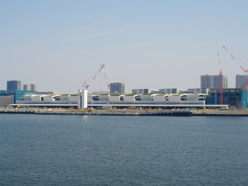 豊洲新市場（仮称）水産卸売場棟ほか建設工事（その2）の施工写真 1