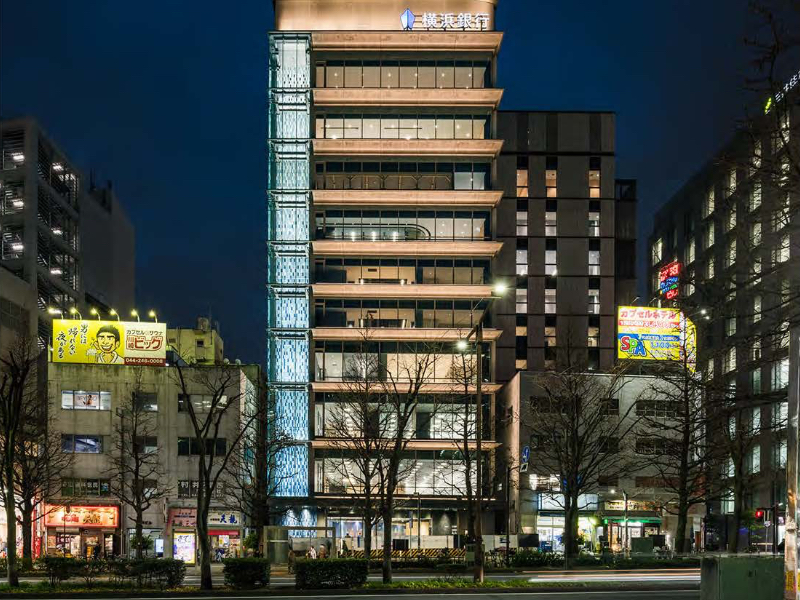 横浜銀行川崎ビル新築工事の施工写真